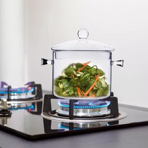 Miniatura 3 de Olla De Vidrio  Cocción Para Estufa